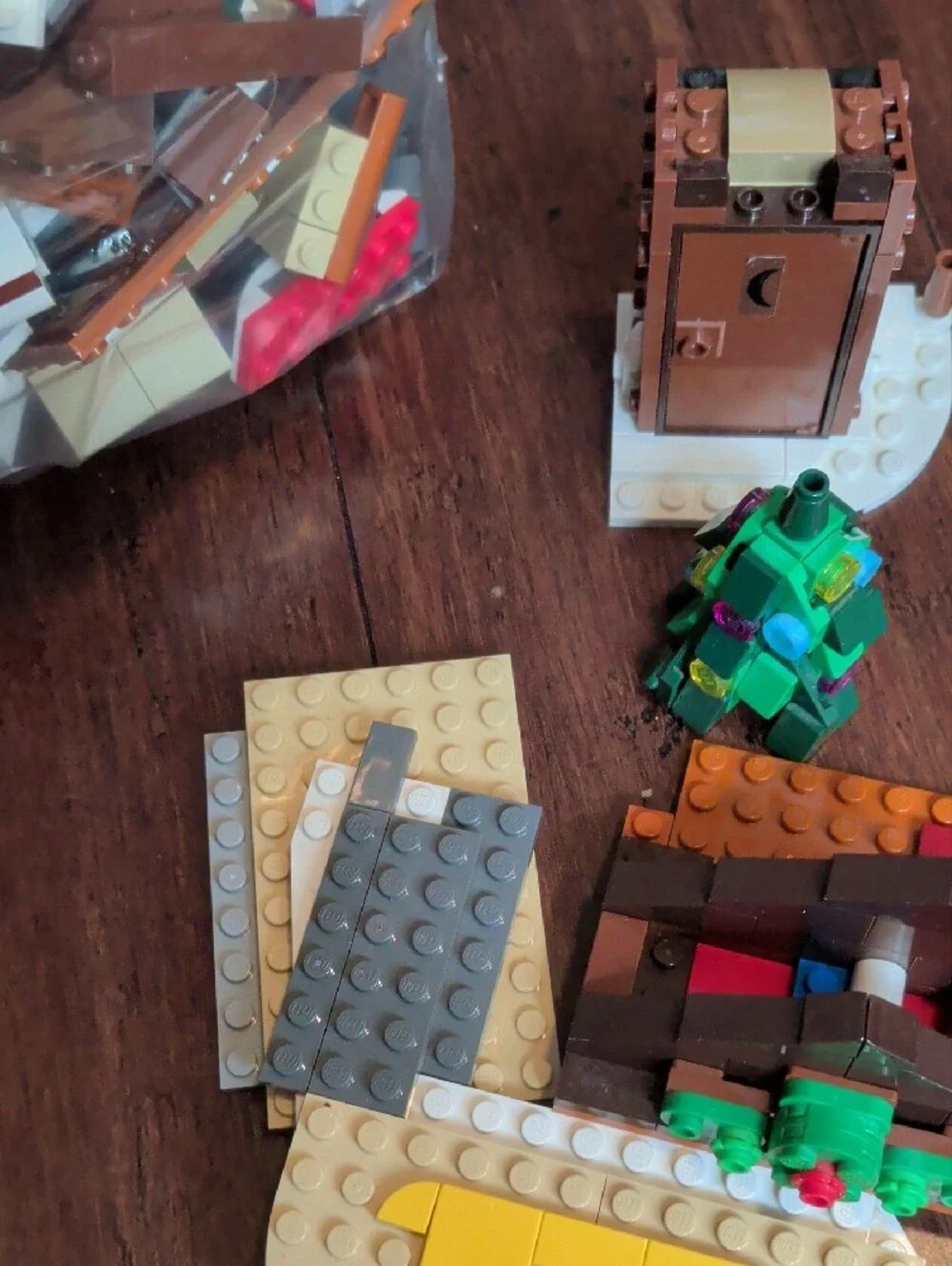 Assorted Lego Brick Lot, Alpine Lodge Pieces, Some Missing Parts